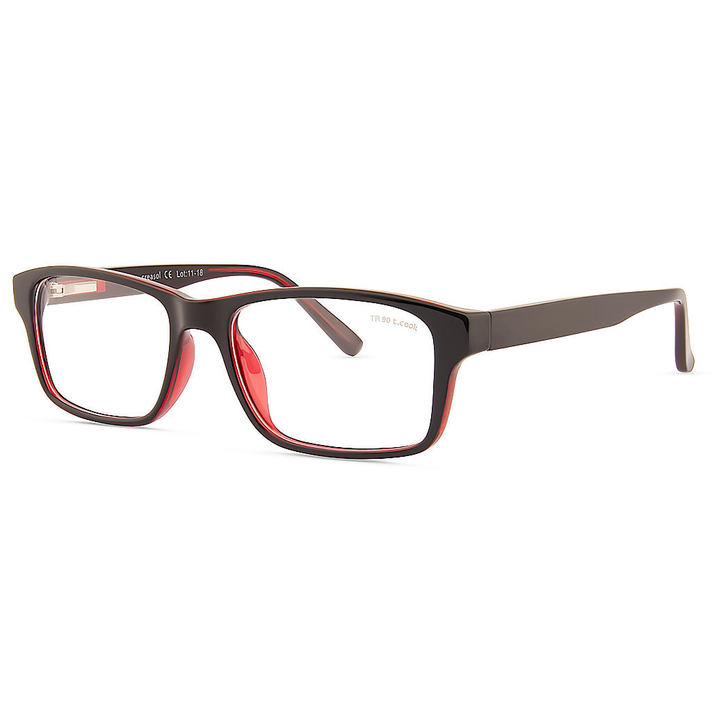 Armazón Rojo - Negro para niño/ Plástico TR90 con estuche